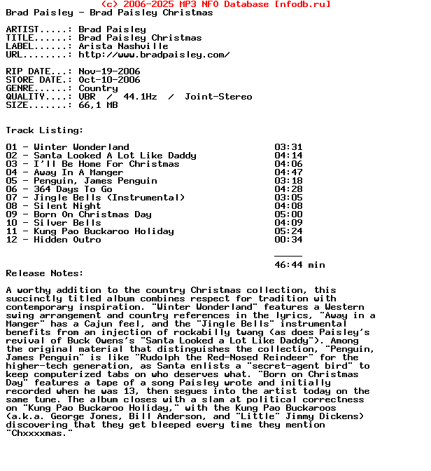 Brad_Paisley-Brad_Paisley_Christmas-2006