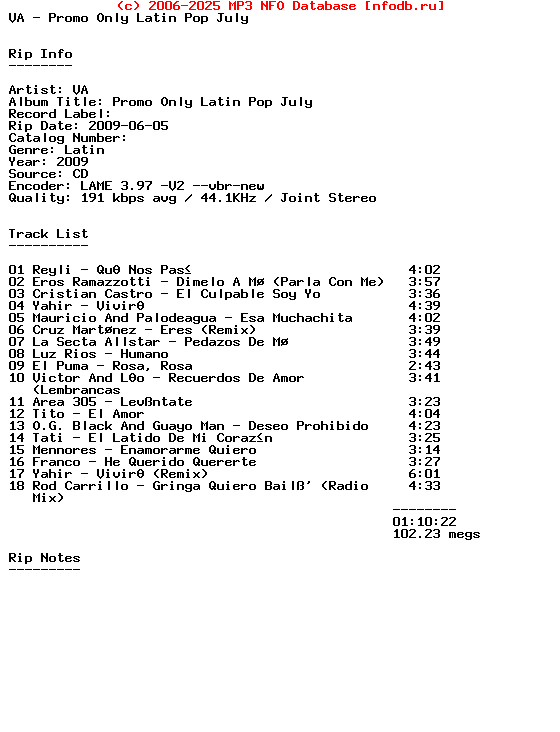 VA-Promo_Only_Latin_Pop_July-SP-2009