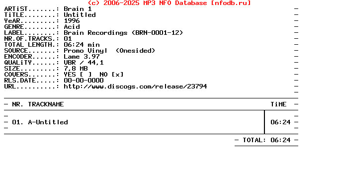 Brain_1-Untitled-(BRN-0001-12)-Onesided-Promo_Vinyl-1996-DWM_INT