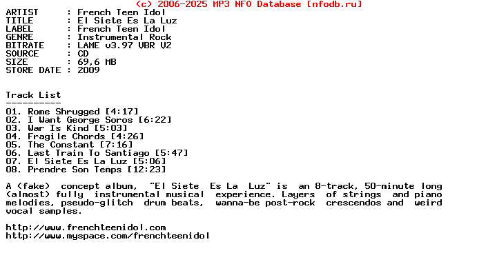 French_Teen_Idol-El_Siete_Es_La_Luz-2009-R35
