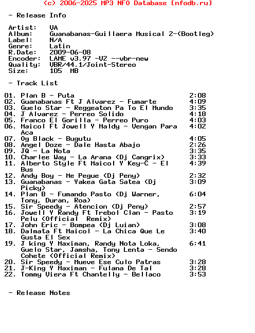 VA-Guanabanas-Guillaera_Musical_2-(BOOTLEG)-SP-2009