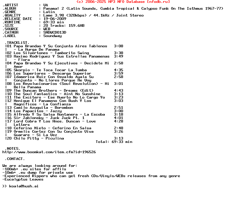 VA-Panama_2_(LATIN_SOUNDS_CUMBIA_TROPICAL_AND_CALYPSO_FUNK_ON_THE_ISTHMUS_1967-77)-(SNDWCD013D)-WEB-2009-KOUALA