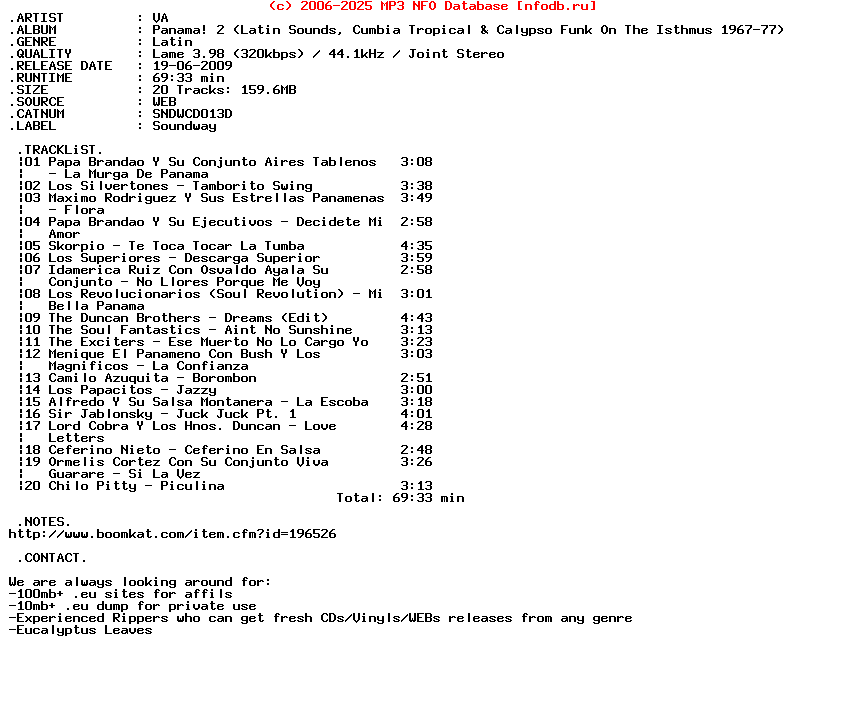 VA-Panama_2_(LATIN_SOUNDS_CUMBIA_TROPICAL_AND_CALYPSO_FUNK_ON_THE_ISTHMUS_1967-77)-(SNDWCD013D)-WEB-2009-KOUALA
