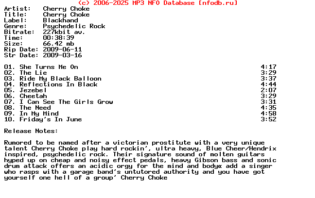 Cherry_Choke-Cherry_Choke-2009
