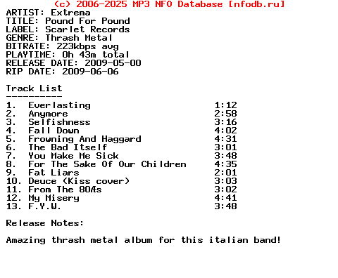 Extrema-Pound_For_Pound-2009