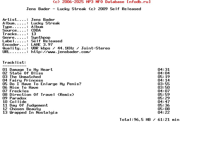 Jens_Bader-Lucky_Streak-2009