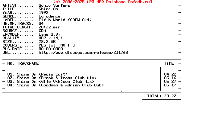 Sonic_Surfers-Shine_On-(CDFW-014)-CDM-1993-DWM