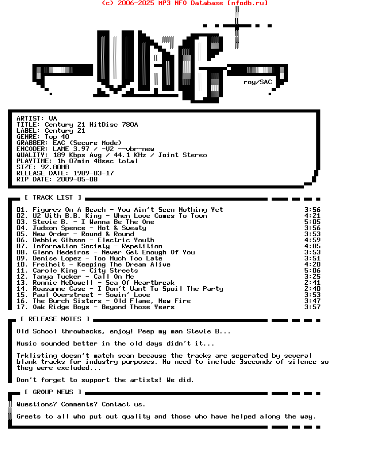 VA-Century_21_Hitdisc_780A-1989