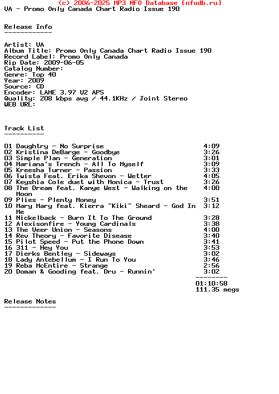 VA-Promo_Only_Canada_Chart_Radio_Issue_190-2009