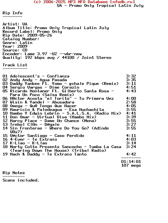 VA-Promo_Only_Tropical_Latin_July-2009