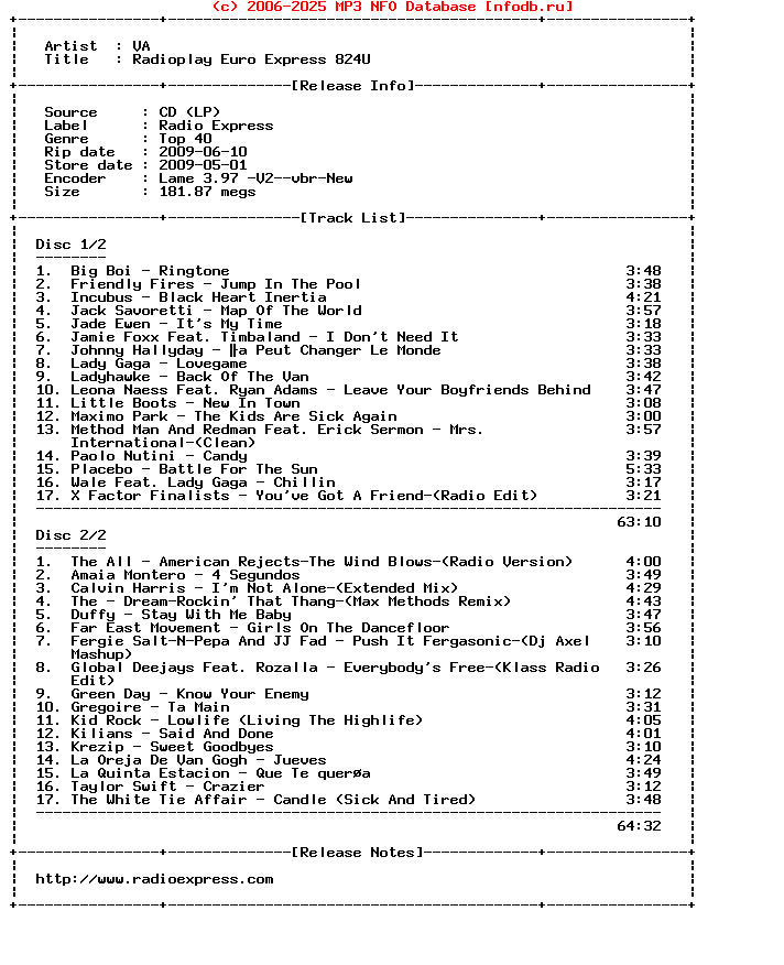 VA-Radioplay_Euro_Express_824U-2CD-2009