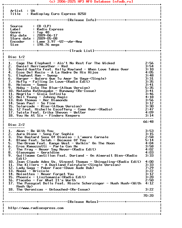 VA-Radioplay_Euro_Express_825U-2CD-2009