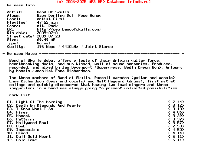 Band_Of_Skulls-Baby_Darling_Doll_Face_Honey-2009-FNT