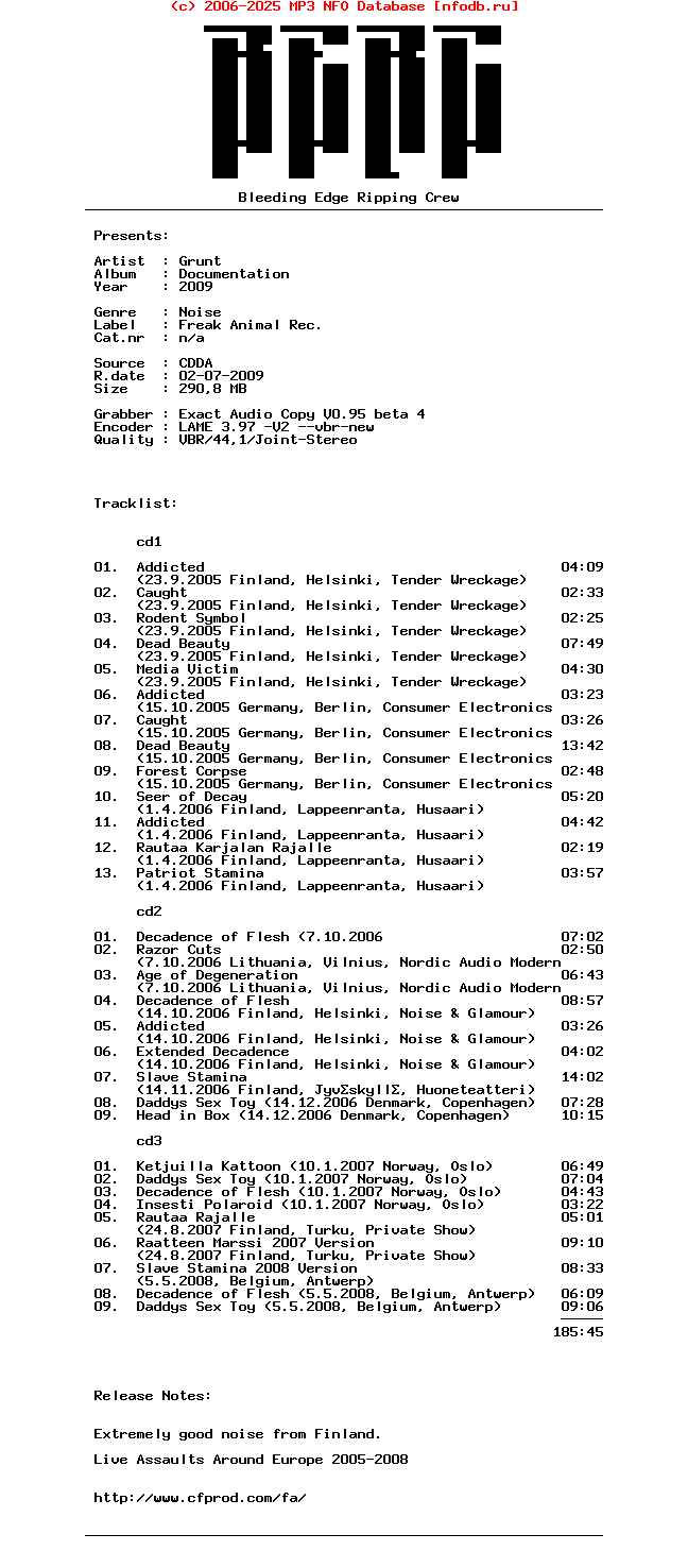 Grunt-Documentation-3CD-2009-BERC
