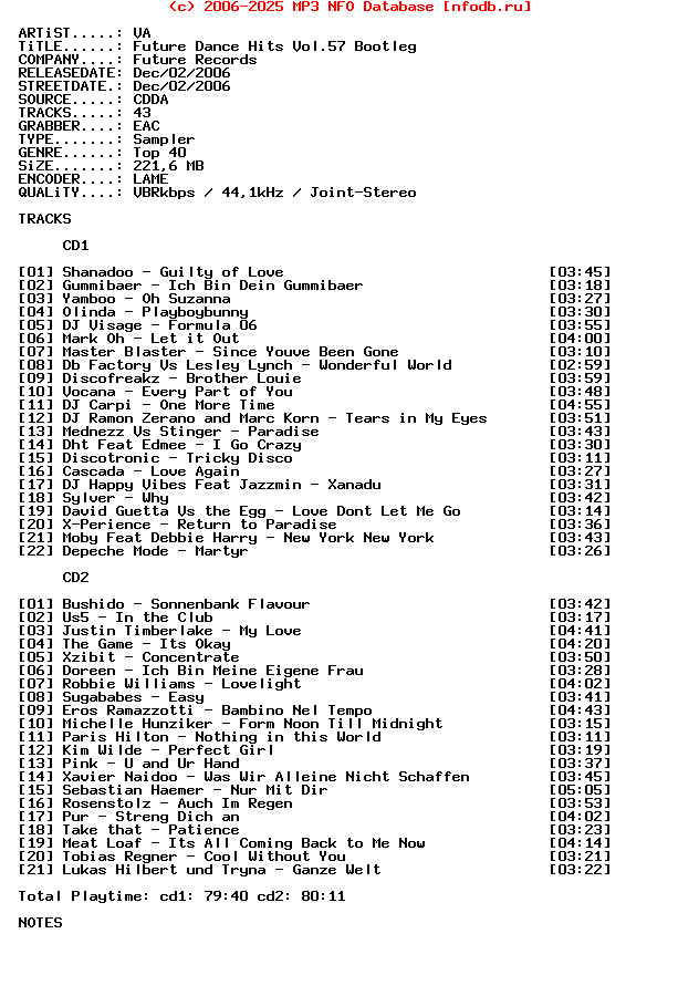 VA_-_Future_Dance_Hits_Vol.57-2CD-Bootleg-2006