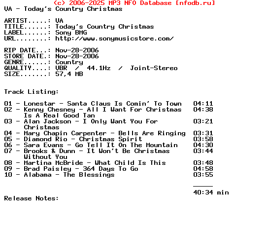 VA-Todays_Country_Christmas-2006
