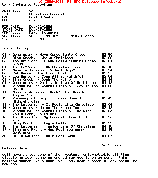 VA-Christmas_Favorites-2006