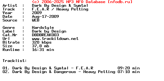 Dark_By_Design_And_Symtal-F.E.A.R__Heavy_Petting-(DBDBREAK003)-WEB-2009