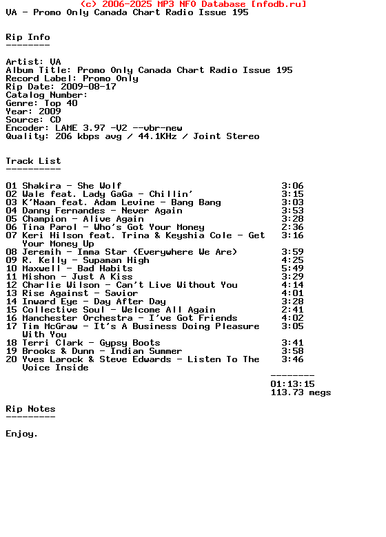 VA-Promo_Only_Canada_Chart_Radio_Issue_195-2009