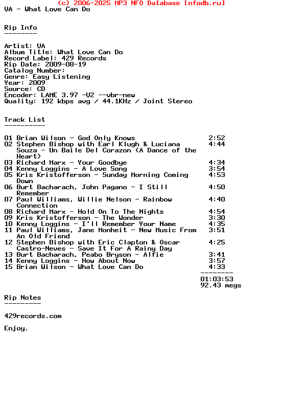 VA-What_Love_Can_Do-2009