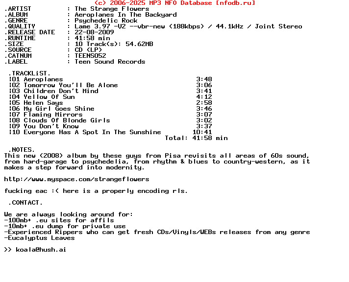 The_Strange_Flowers-Aeroplanes_In_The_Backyard-(TEENS052)-REPACK-2008