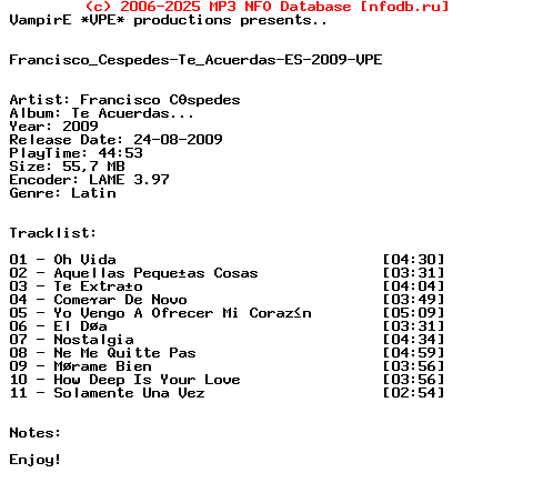 Francisco_Cespedes-Te_Acuerdas-ES-2009-VPE