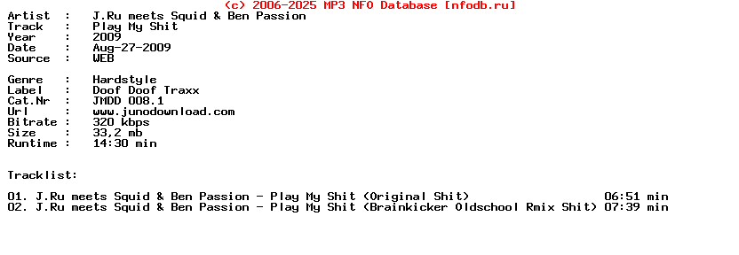 J_Ru_Meets_Squid_And_Ben_Passion-Play_My_Shit-(JMDD008.1)-WEB-2009