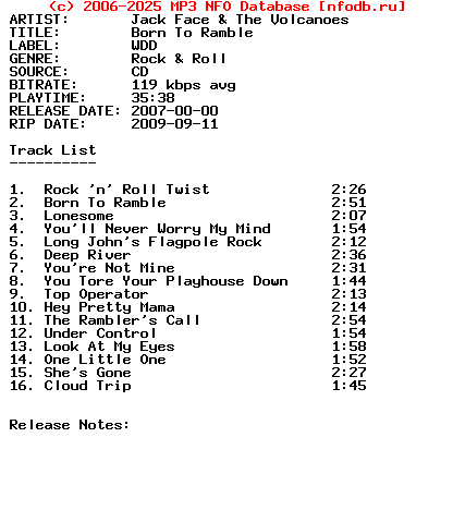 Jack_Face_And_The_Volcanoes-Born_To_Ramble-2007