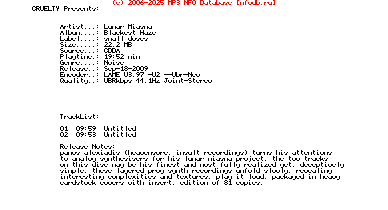 Lunar_Miasma_-_Blackest_Haze-CDR-2009-CRUELTY