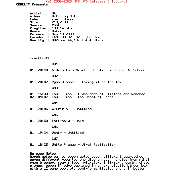 VA_-_Brick_By_Brick-7CD-CDR-2009-CRUELTY