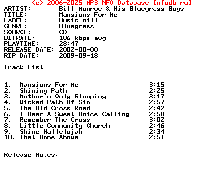 Bill_Monroe_And_His_Bluegrass_Boys-Mansions_For_Me-2002