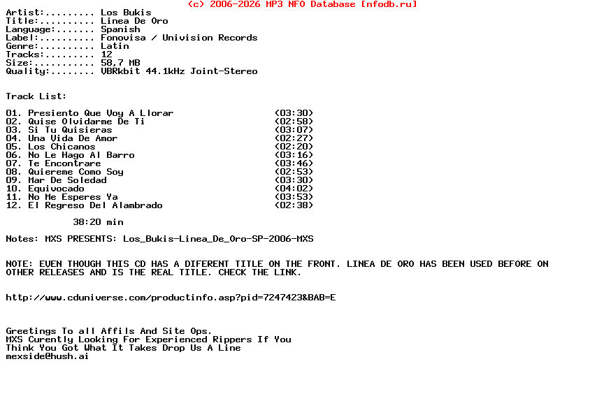 Los_Bukis-Linea_De_Oro-SP-2006-MXS