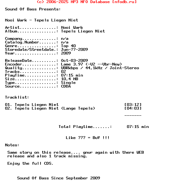 Mooi_Wark_-_Tepels_Liegen_Niet-Retail_Cds-2009-SOB