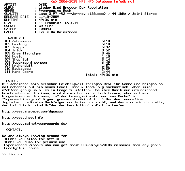 Dyse-Lieder_Sind_Brueder_Der_Revolution-(EOM043)-Limited_Edition-DE-2009