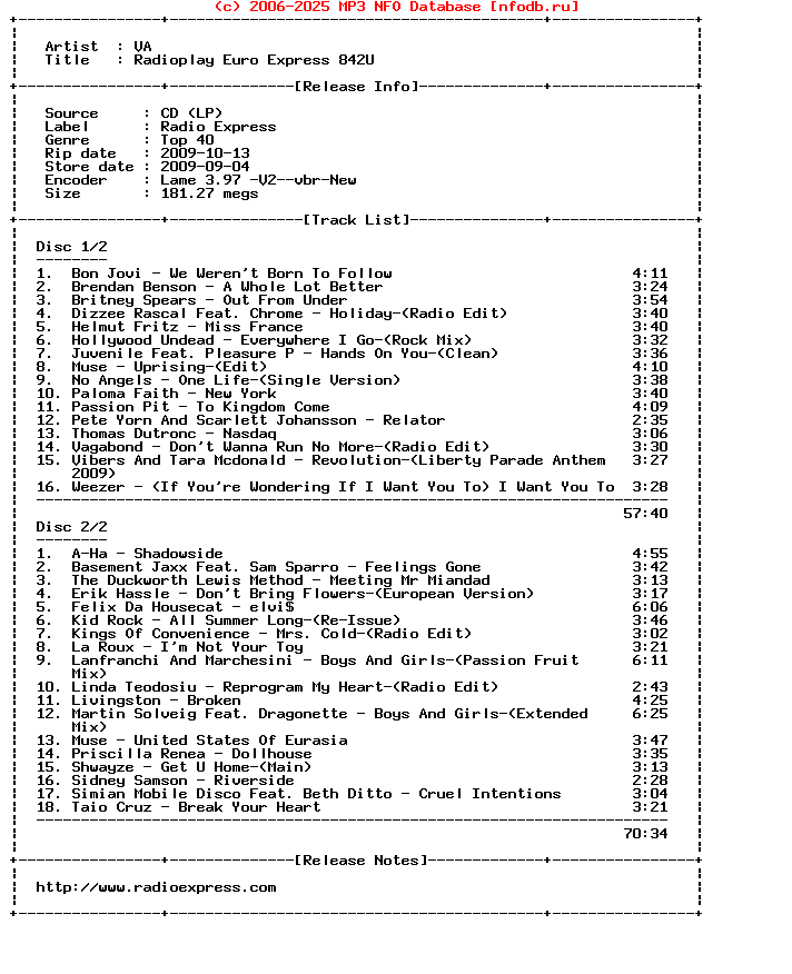 VA-Radioplay_Euro_Express_842U-2CD-2009