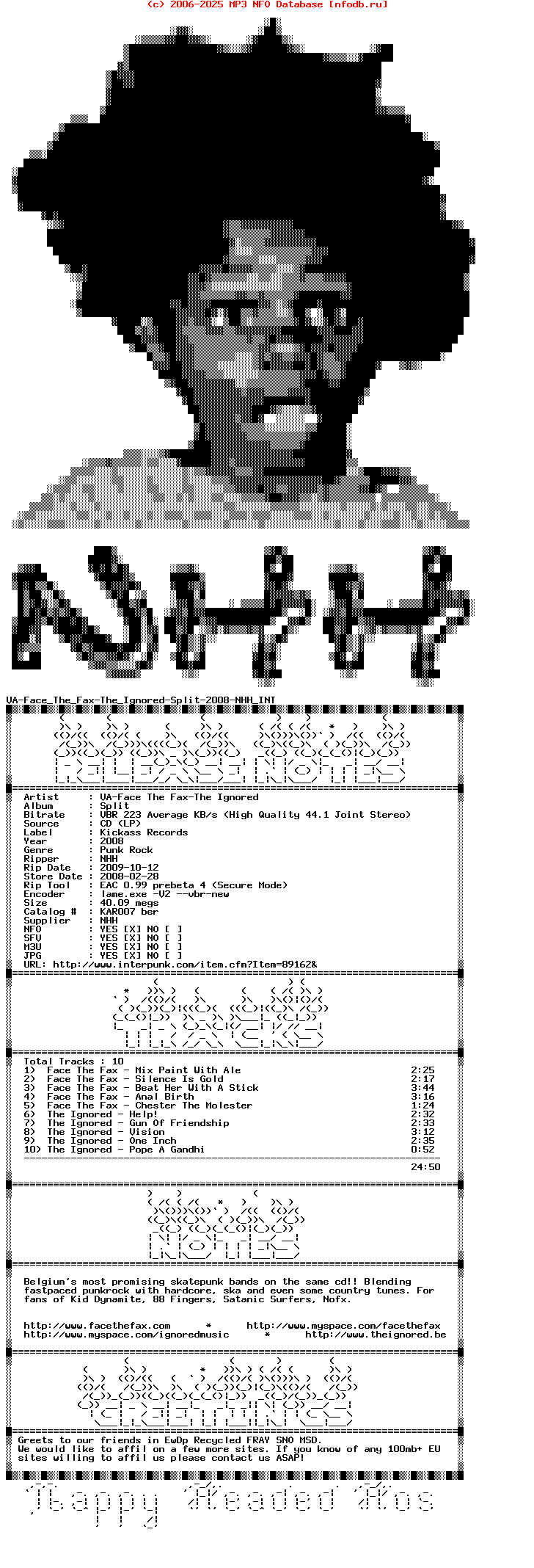 VA-Face_The_Fax-The_Ignored-Split-2008-NHH_INT