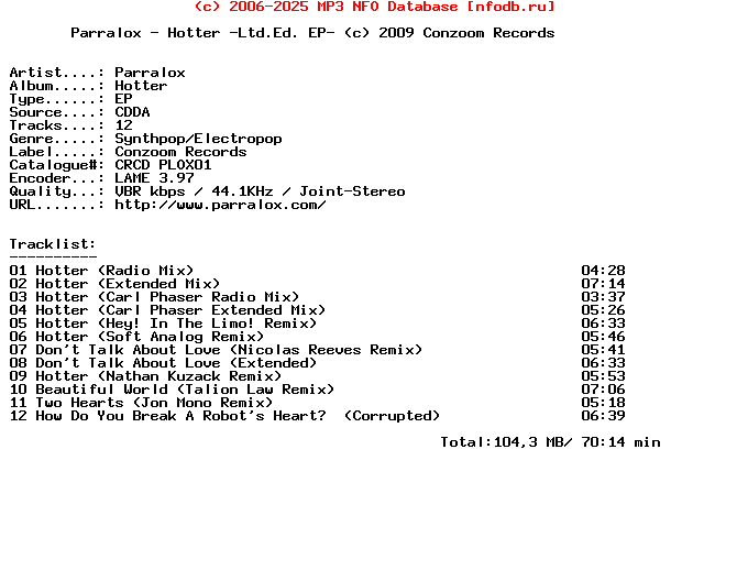 Parralox-Hotter-Ltd.Ed._Ep-2009