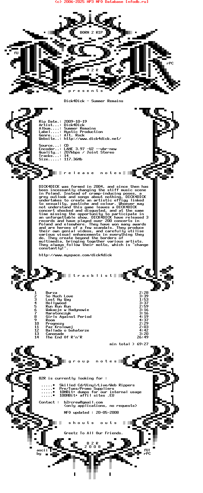 Dick4Dick-Summer_Remains-2009