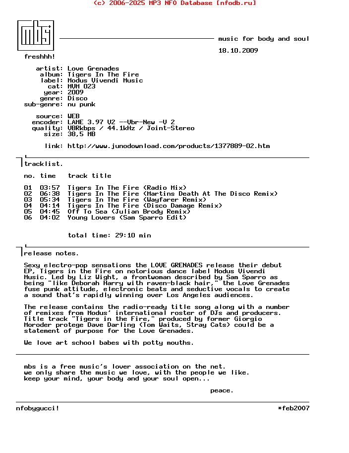 Love_Grenades--Tigers_In_The_Fire-(MVM023)-WEB-2009-mbs