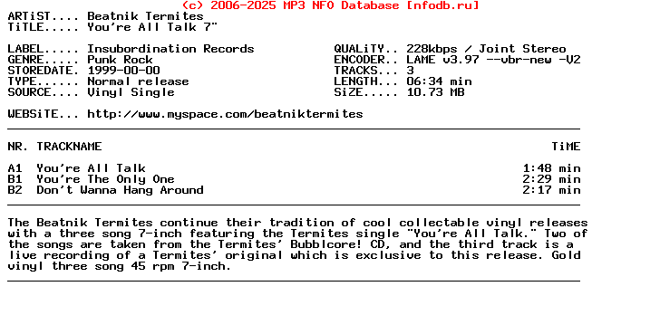 Beatnik_Termites--Youre_All_Talk-VLS-1999