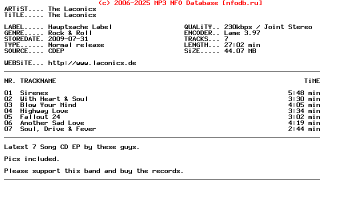 The_Laconics--The_Laconics-CDEP-2009