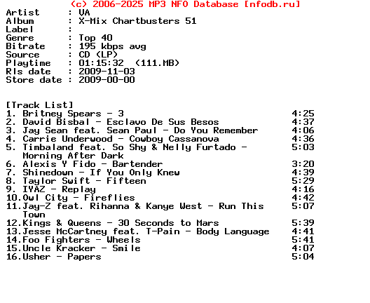 VA-X-Mix_Chartbusters_51-2009