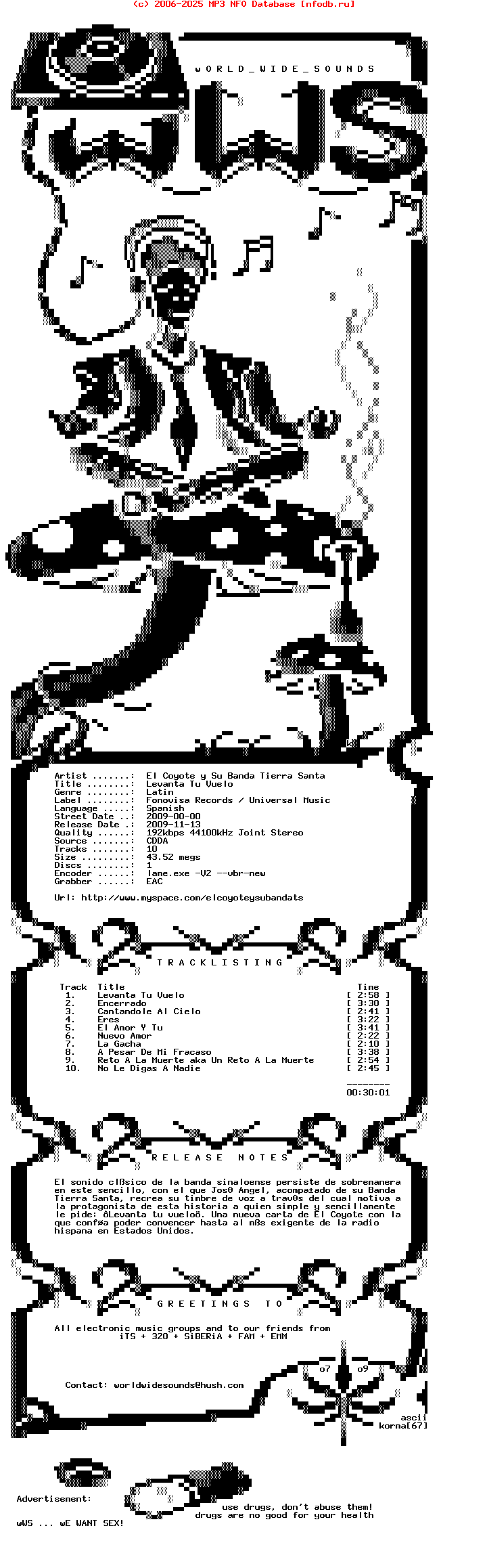 El_Coyote_Y_Su_Banda_Tierra_Santa-Levanta_Tu_Vuelo-SP-2009-wWs