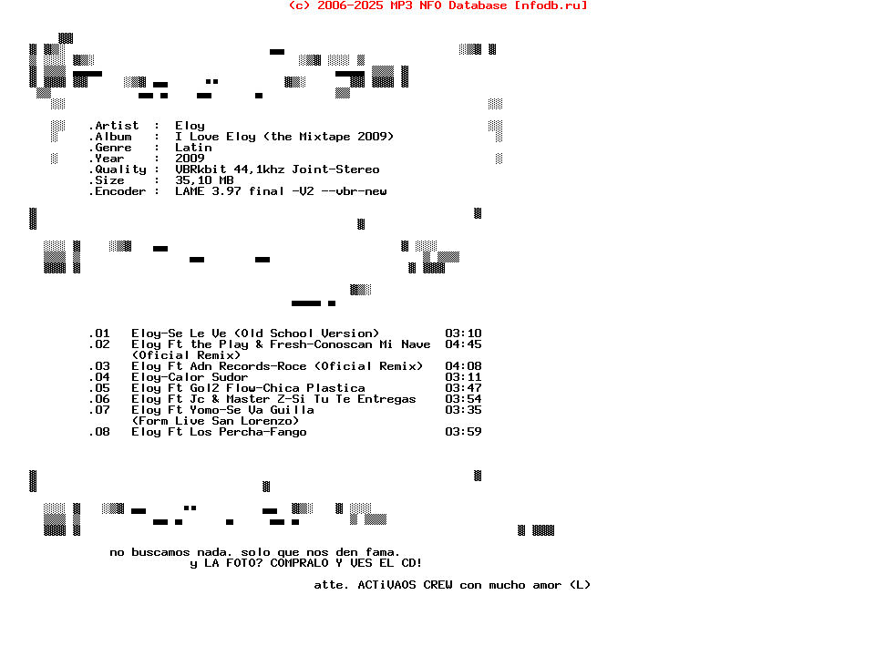 Eloy-I_Love_Eloy_(THE_MIXTAPE_2009)-SP-2009-Activaos