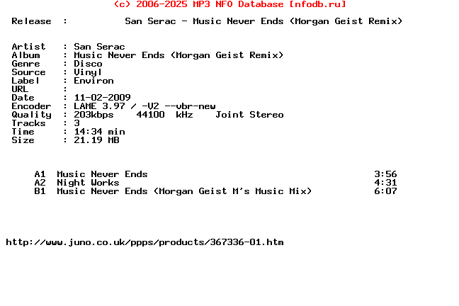 San_Serac-Music_Never_Ends_(MORGAN_GEIST_REMIX)-(ENV033)-Vinyl-2009