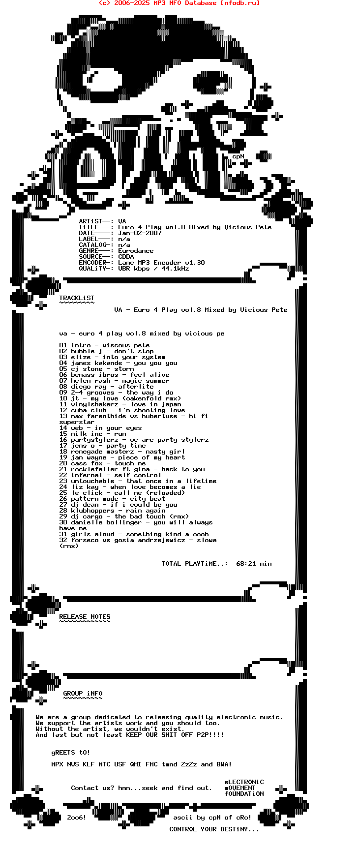 VA-Euro_4_Play_Vol.8_Mixed_By_Vicious_Pete-Bootleg-2006-eMF