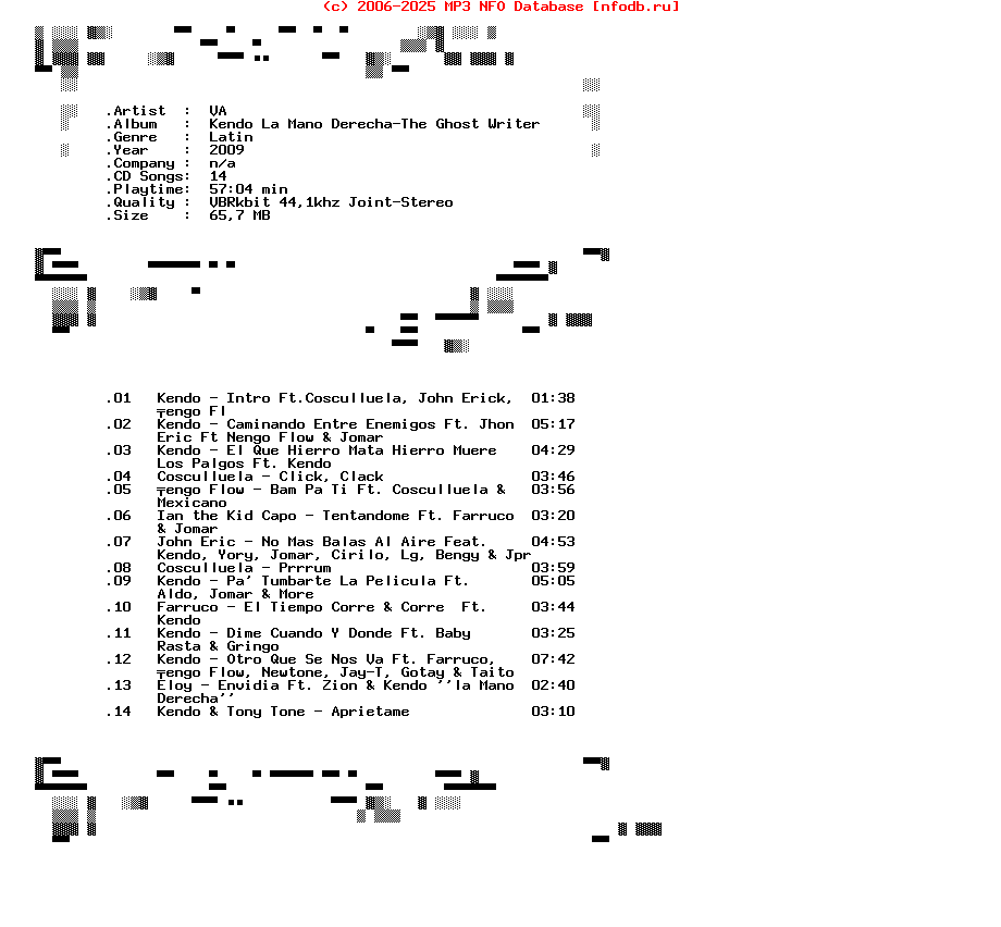 VA-Kendo_La_Mano_Derecha-The_Ghost_Writer-SP-2009