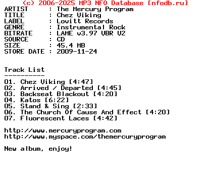 The_Mercury_Program-Chez_Viking-2009