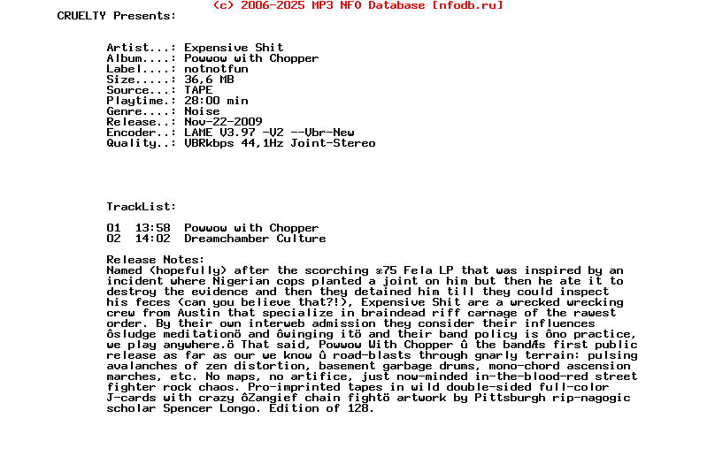 Expensive_Shit_-_Powwow_With_Chopper-Tape-2009-CRUELTY
