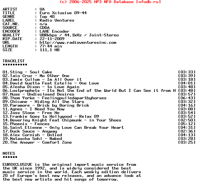 VA-Euro_Xclusive_09-44-Promo_CD-2009-BWA